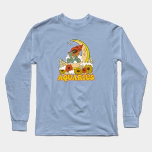 Aquarius Zodiac Long Sleeve T-Shirt